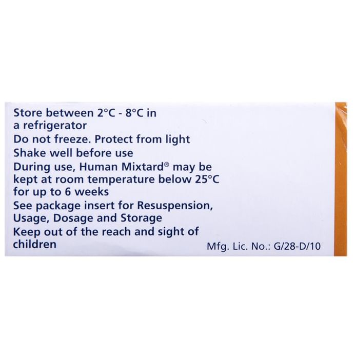 Human Mixtard 70/30 Suspension for Injection 40IU/ml